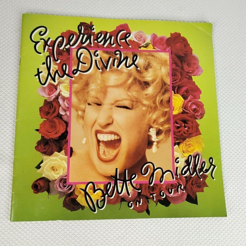 Bette Midler On Tour Experience The Divine 1993 Tour Booklet Program Vintage